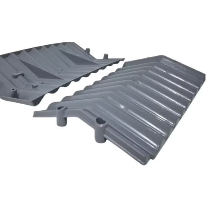 Kit 3 Peças Pingadeira Plástico Capa Muro Rufo Rufa Durável Fácil Instalar Resistente Telhado