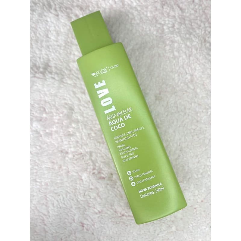 Água Micelar Água de Coco Max Love 290ml