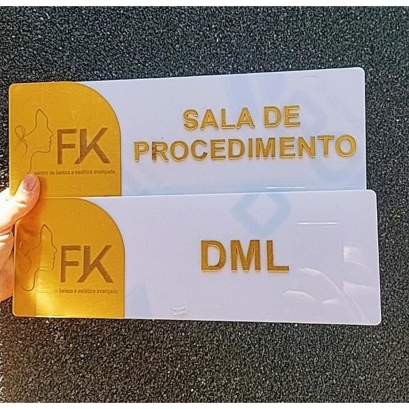 Placa de Porta Acrílico Personalizada | Sinalização de Salas, Consultórios, Clínicas e Escritórios