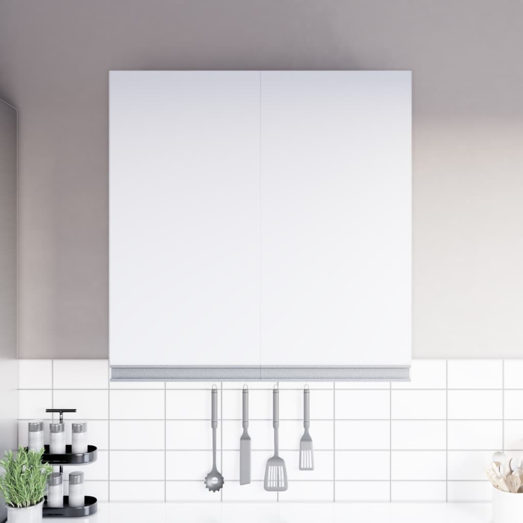 Armário Aéreo Multiuso Cozinha Lavanderia de Parede Compacto 2 Portas