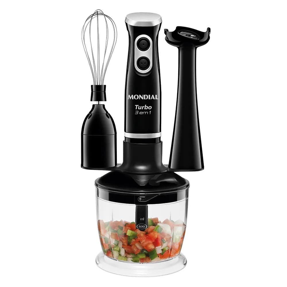 Mixer Turbo 3 em 1 Mondial Preto 400W M-14 220V
