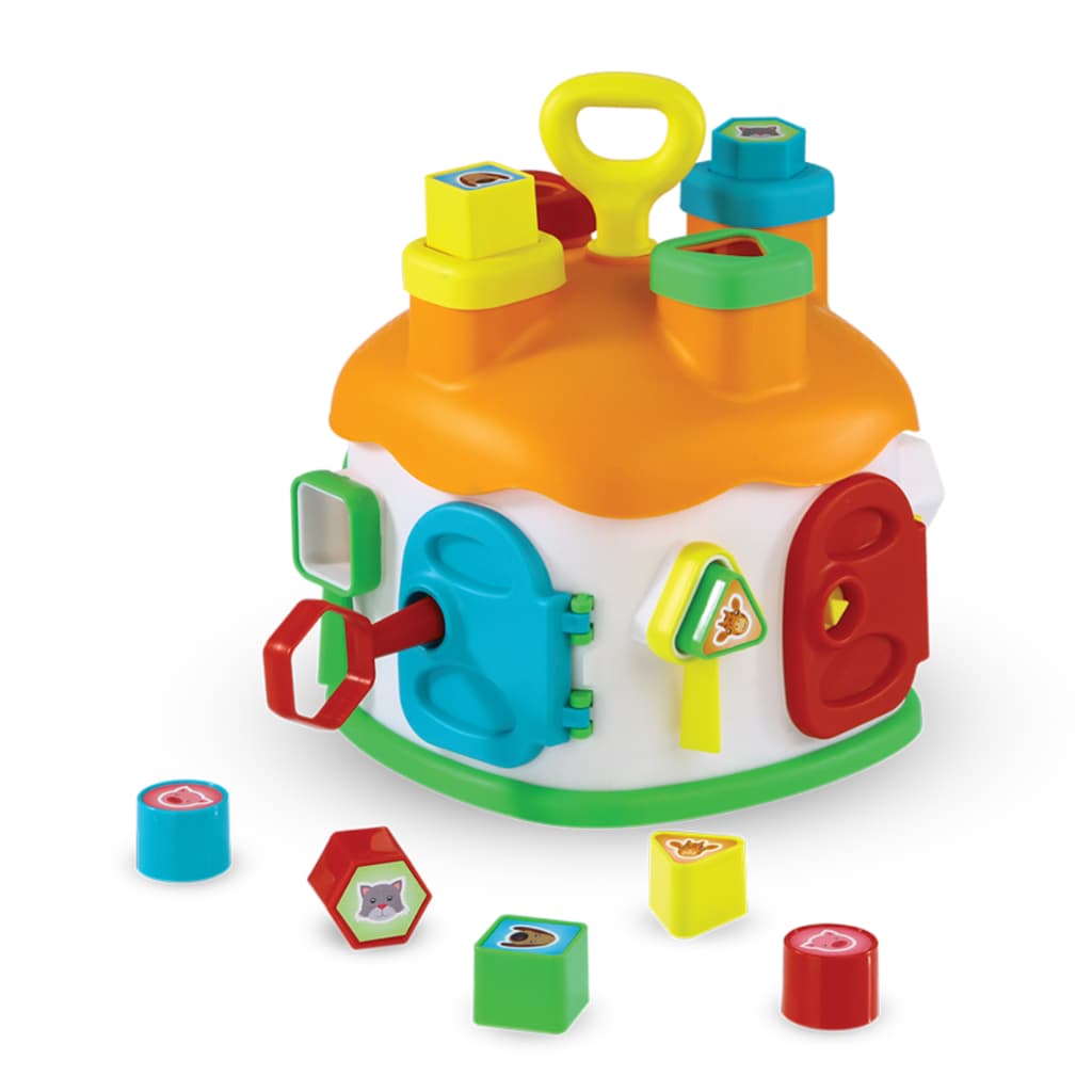 Casinha Educativa Infantil c/ Formas de Encaixar p/ Coordenação Motora Colorido Oferta Envio Full