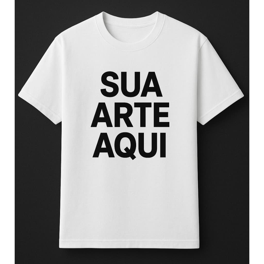 CAMISA PERSONALIZADA PARA EMPRESAS OU USO PESSOAL - POLIÉSTER - UNISEX
