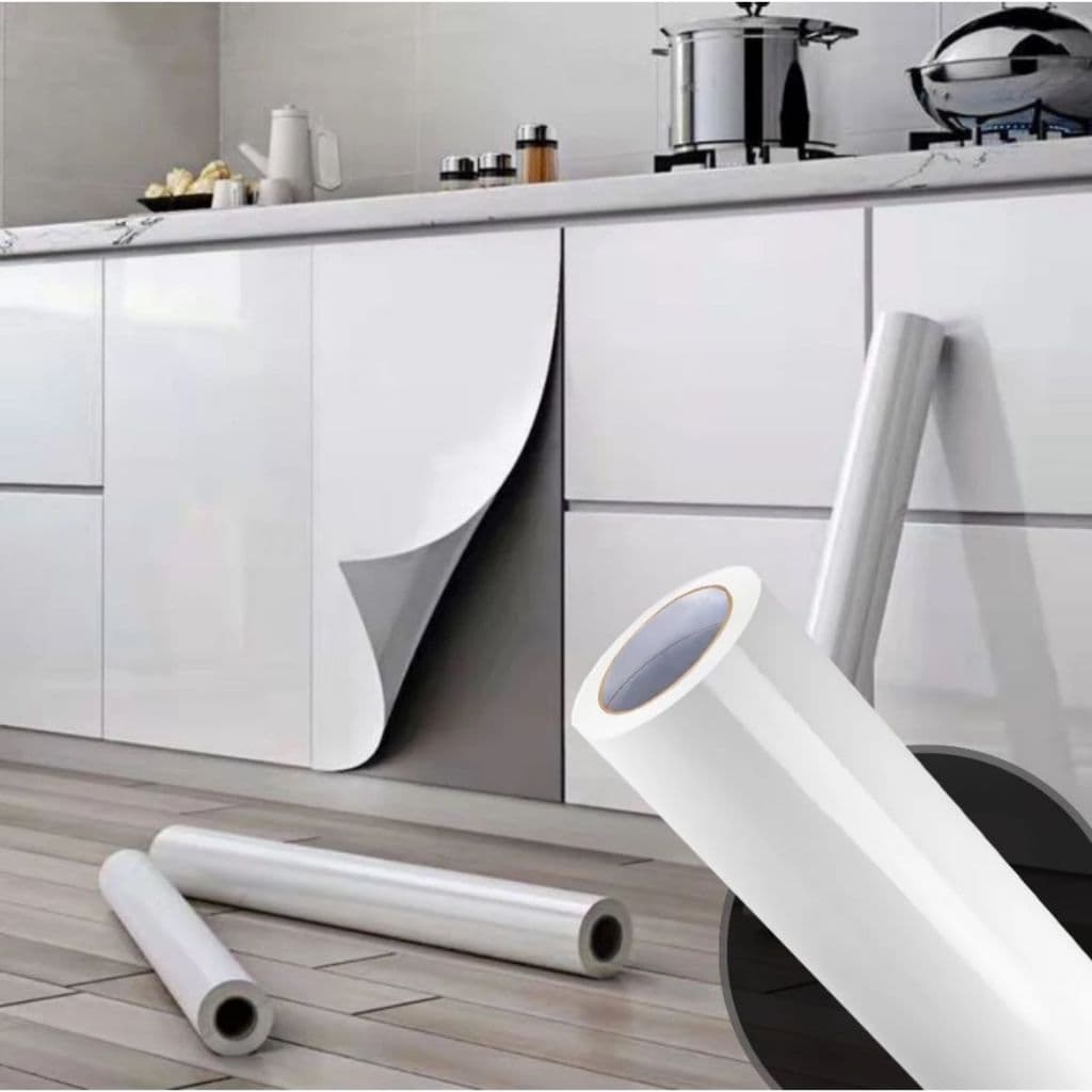 Adesivo Vinil Lavável Branco Fosco  - Vinil Autocolante Para Envelopamento - À Prova d'Água