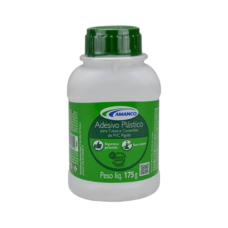 Cola Adesivo Plástico Para Cano E Conexoes Pvc 175 Gr Amanco