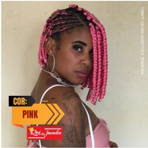 Cabelo Ser Mulher  Super Jumbo de 399g Cor Rosa para Cabelos Longos Com Volume e Estilo Sofisticado