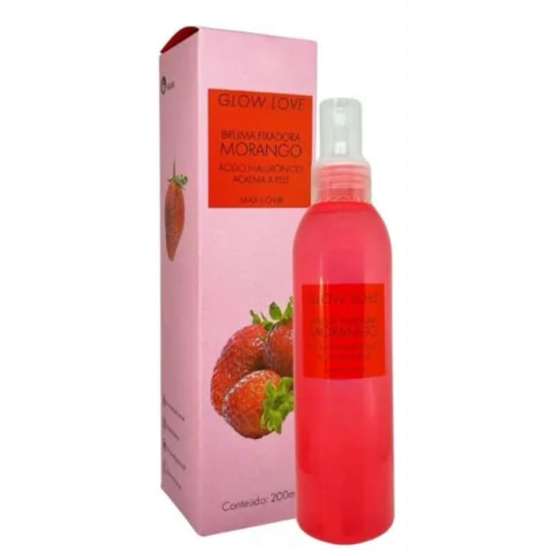 Bruma Fixadora Sabonete Facial Glow Love Skin care  Morango ✨