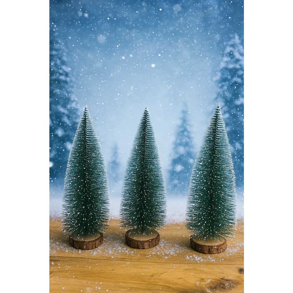 Mini árvore de Natal 30cm verde nevada Decoração natalina Presente de natal árvore de natal de mesa