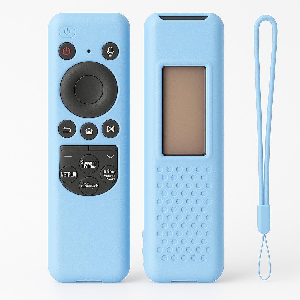Case Capa de Proteção Silicone Azul Bebe Controle Remoto Smart TV Contra Quedas e Arranhões