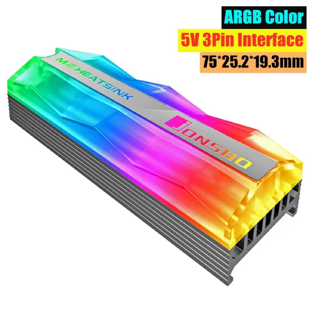 Dissipador Calor Ssd Rgb Cooler M.2 2280 Nvme Jonsbo