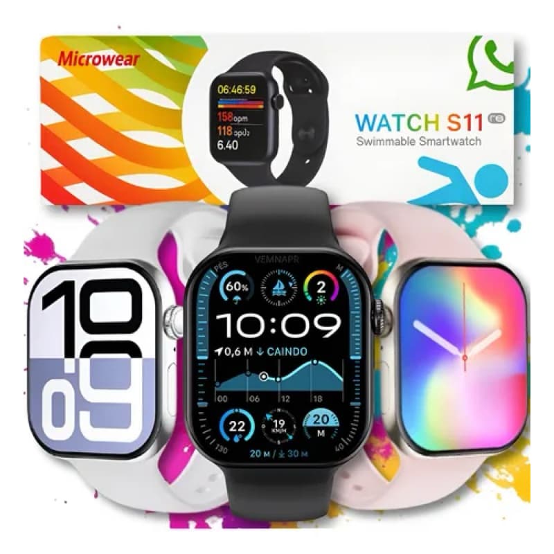 Smartwatch S11 – Moderno, Multifuncional e Resistente!