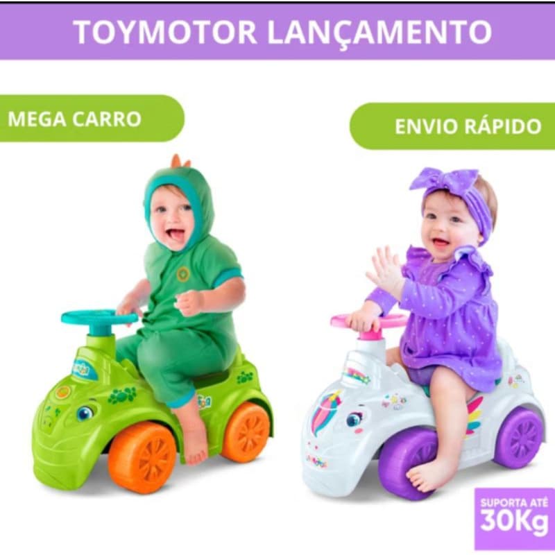 Carrinho Infantil Toymotor de Passeio  Suporta até 30kg Roma