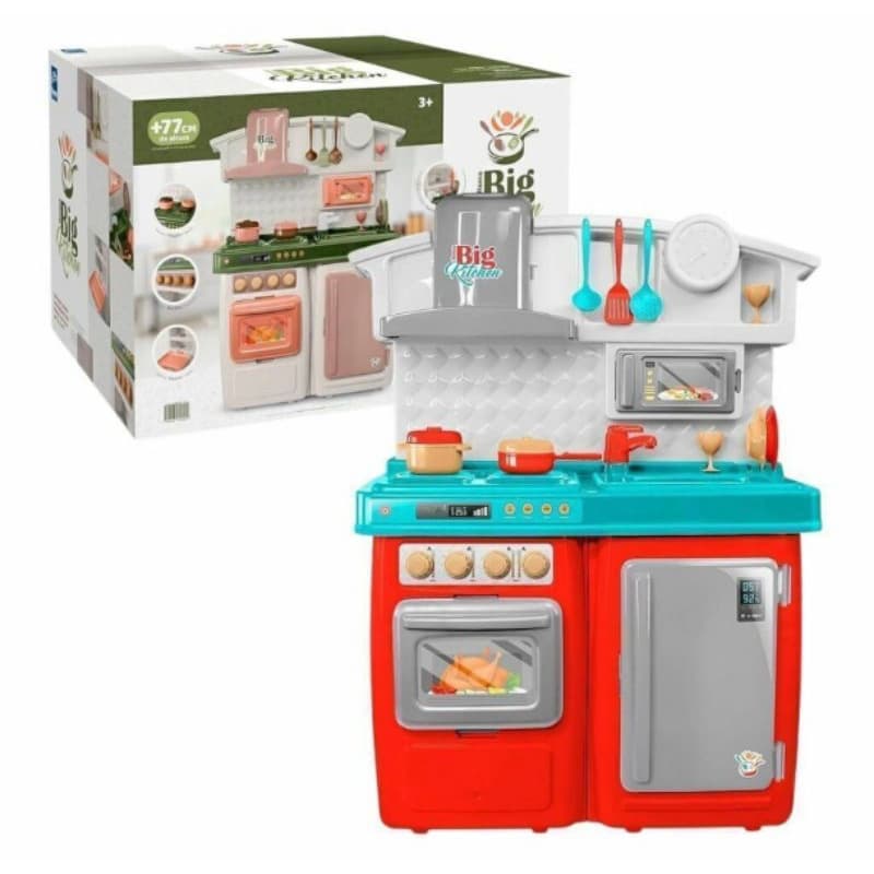Cozinha Infantil Big Kitchen Vermelho Faz de Conta - Roma