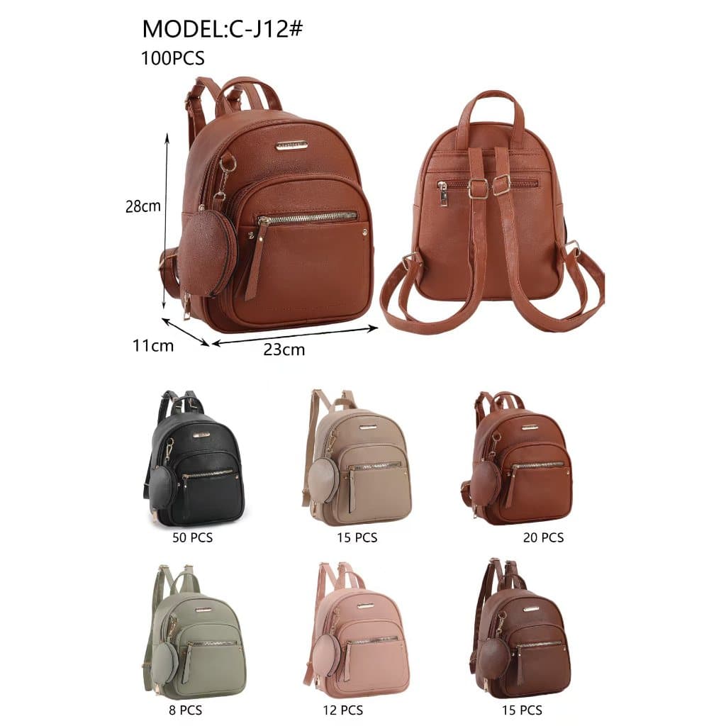Mochila Bolsa Feminina Casual Escolar Trabalho Viagem Couro Sintéticos