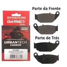PASTILHA DE FREIO TRASEIRA XRE 300 BIKIN 2019/BROS/160 - DIAFRAG DFP 20888