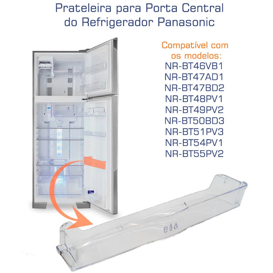 Prateleira Porta Refrigerador Panasonic Aradseb05040 AD-365420 ORIGINAL
