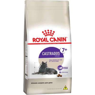 Ração Royal Canin Para Gatos Castrados Acima De 7 Anos 400g