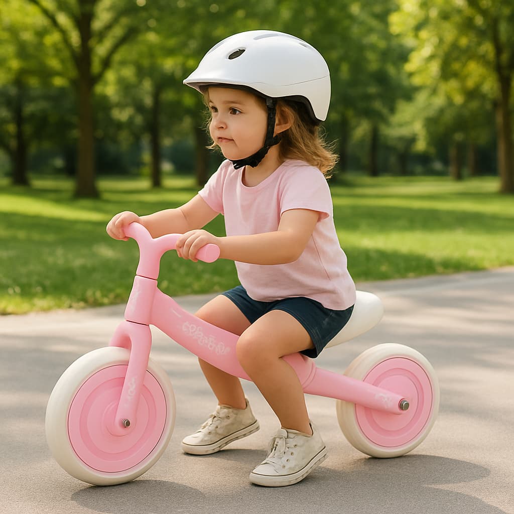 🚲 Bicicleta de Equilíbrio Infantil Sem Pedal Rosa 🌸 Segura, Leve e Ideal para Crianças a partir de 3 anos 👧