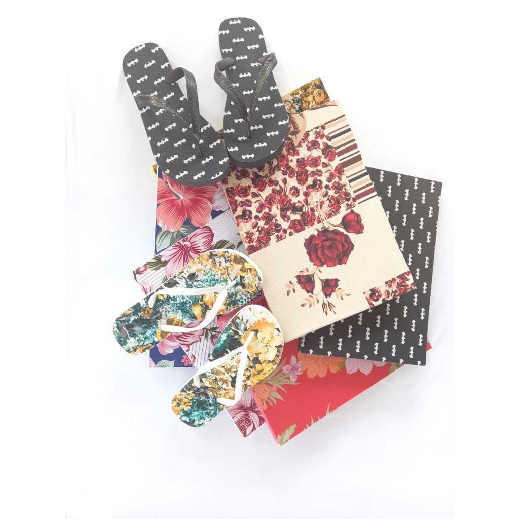 Borrachas Estampadas para Fabricar Chinelos Tamanho 1,00m X 0,80m