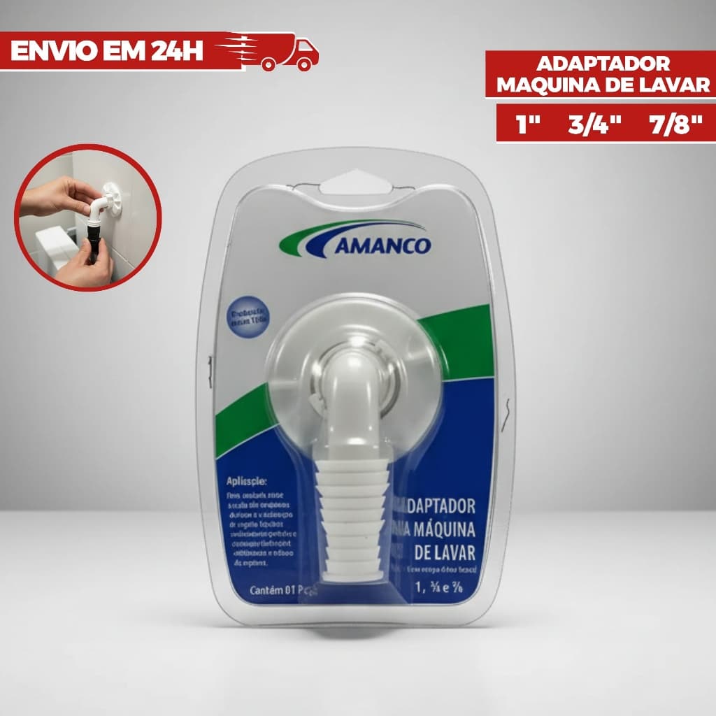 Amanco/Wavin Adaptador Máquina Lavar Evita Mal Cheiro Esgoto 40mm