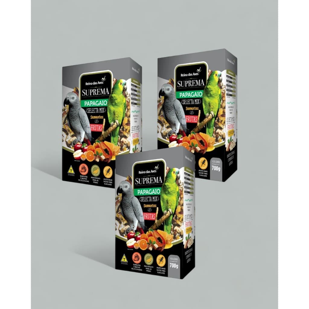 KIT 3 SUPREMA PAPAGAIO 700G