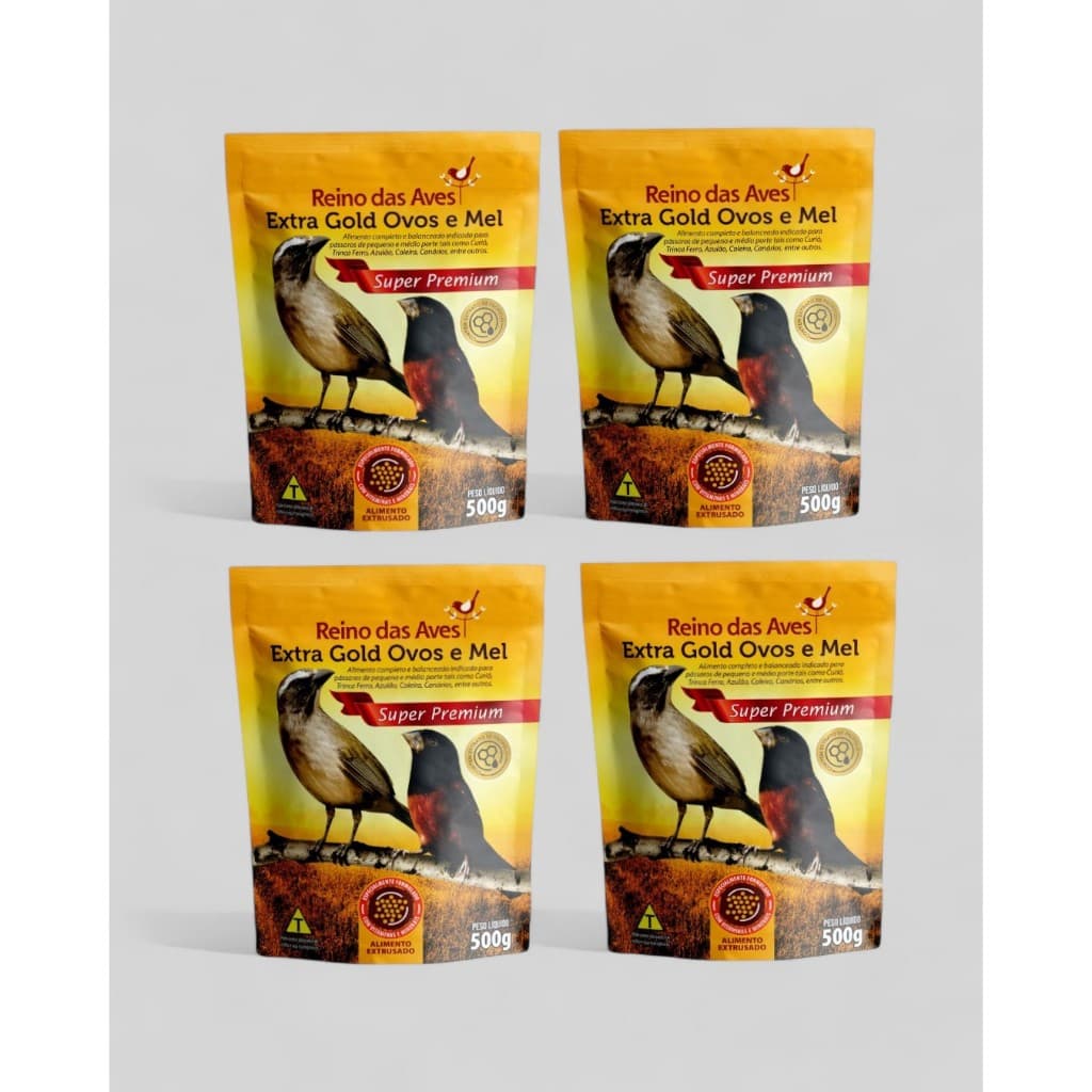 KIT 4 EXTRA GOLD OVOS E MEL 500G
