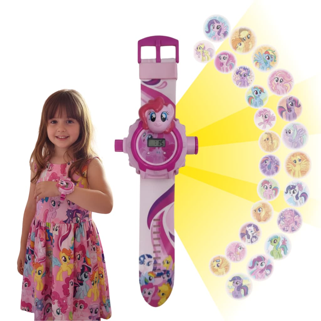 Relogio Infantil Digital My Litle Pony Projetor 24 Imegens meninas feminino