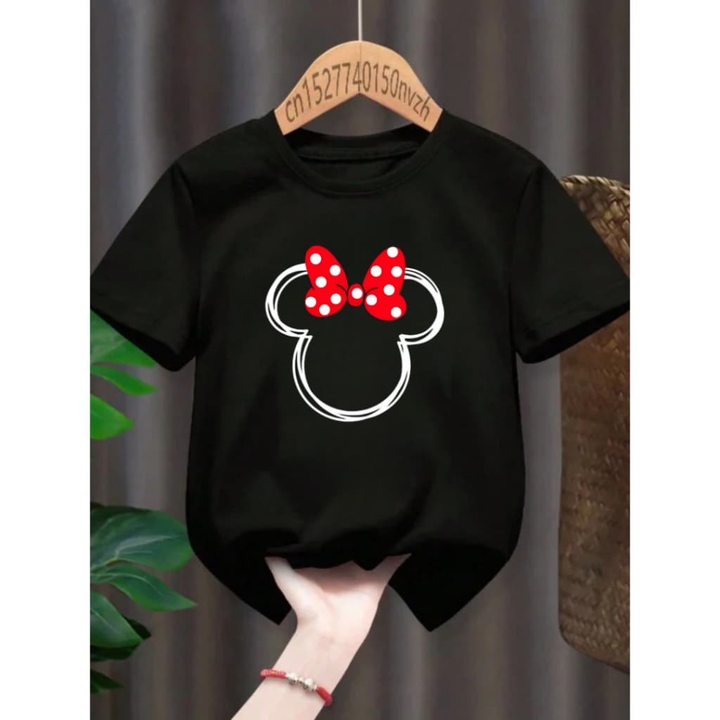 CAMISETA INFANTIL JUVENIL FEMININA MINNIE BLUSINHA ESTILOSA 100% algodão lançamento