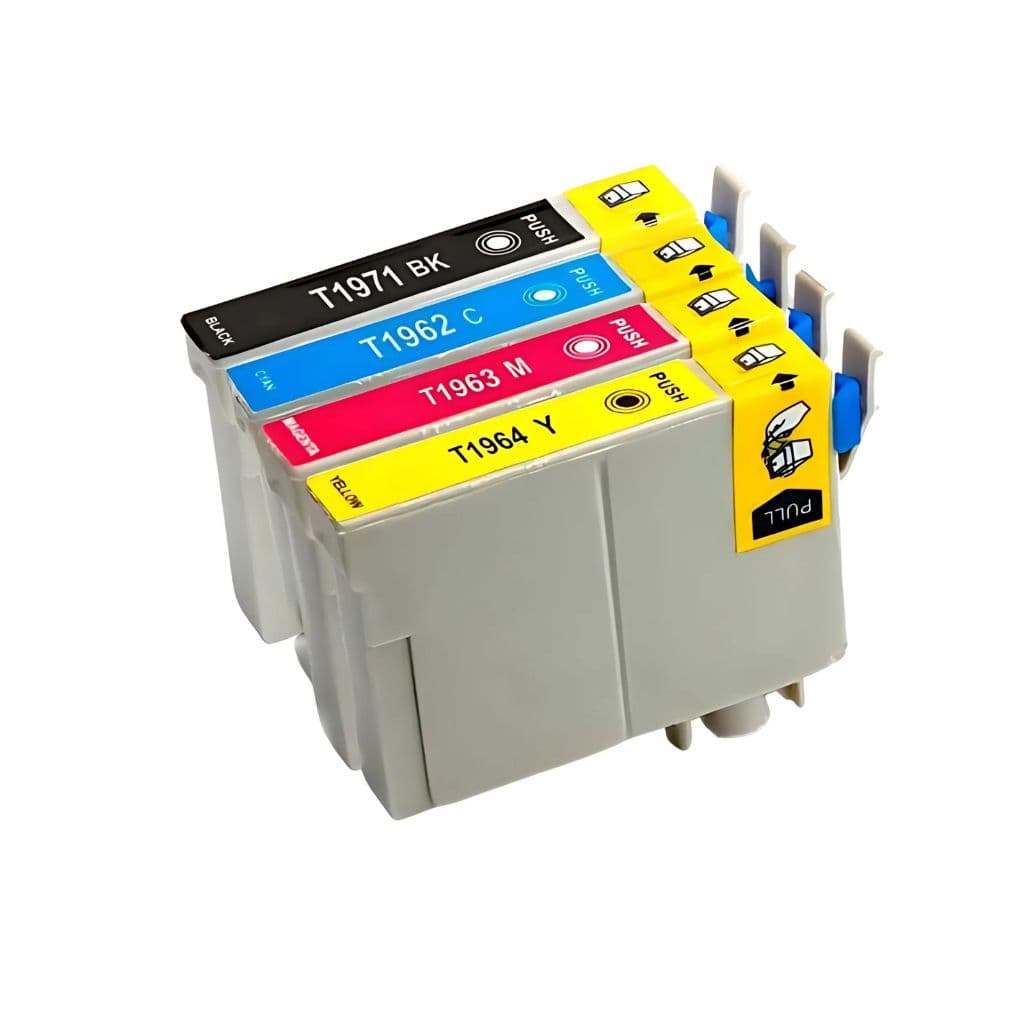 Kit 4 Cartucho Tinta T1971 T197 Compatíveis  XP-101 XP-104 XP-201