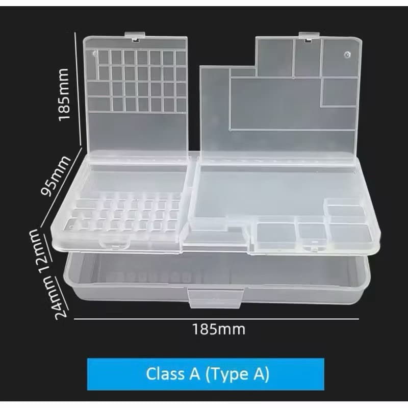 Caixa Organizadora Multiuso – Box de Armazenamento com Divisórias para Ferramentas, Peças de celular e Reparos