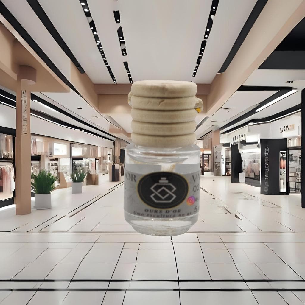 Odorizador cheirinho para carro com cordão dourado 5 mL SHOPPING