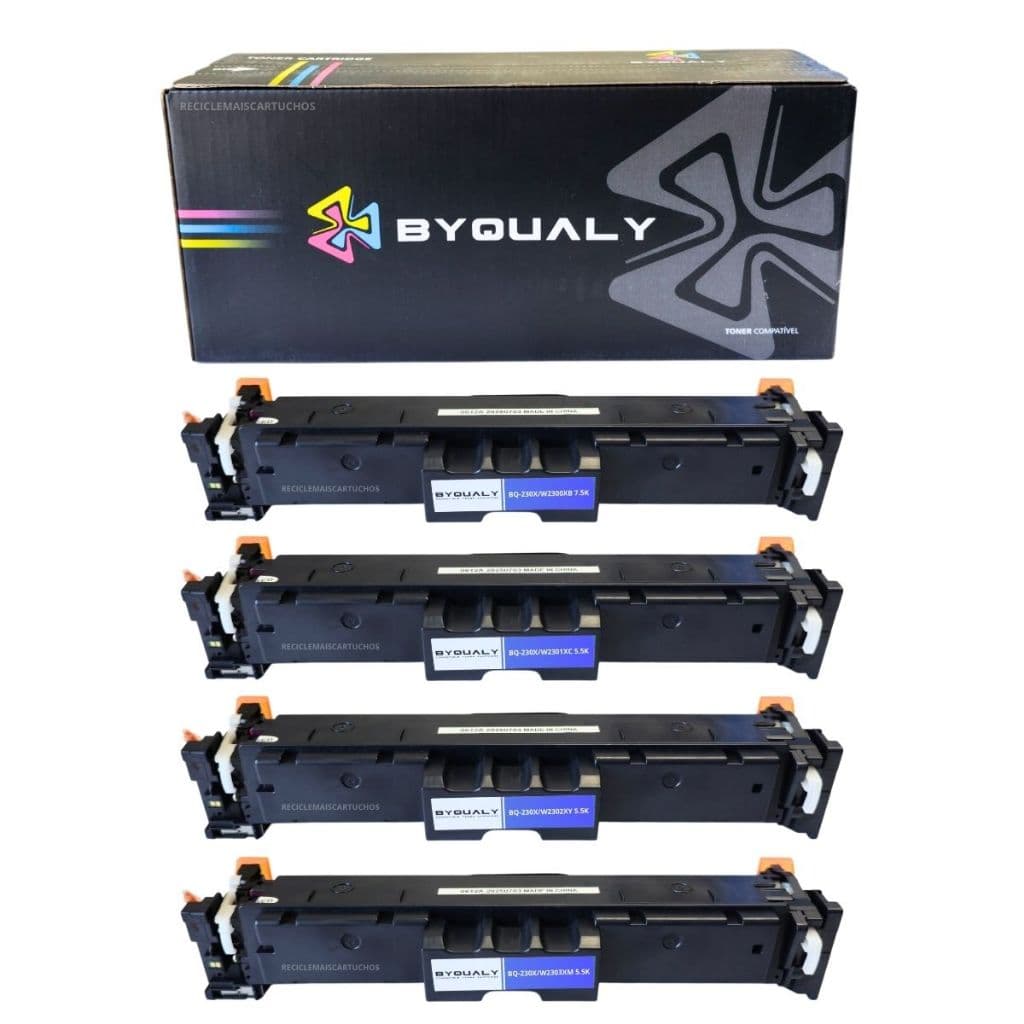 Kit 4 Toner Compatível 230x Para Color 4203dw 4303fdw 4203 4303 Byqualy