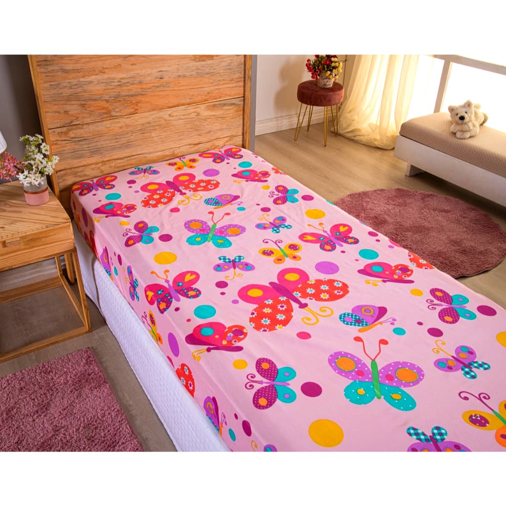 Lençol Solteiro Avulso Estampado Infantil 100% Micro Fibra