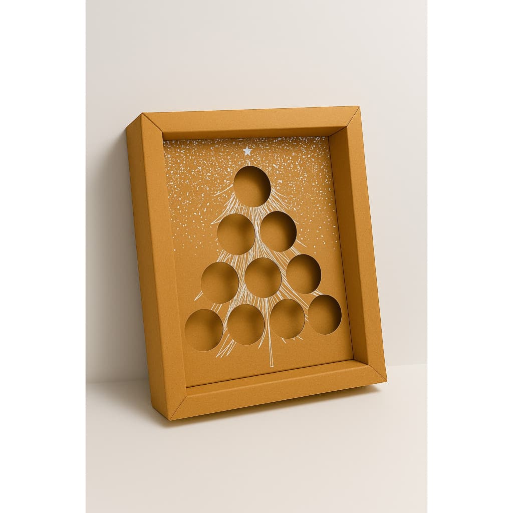 Caixa Árvore de Natal 10 Doces Embalagem Presente - 5 Unidades