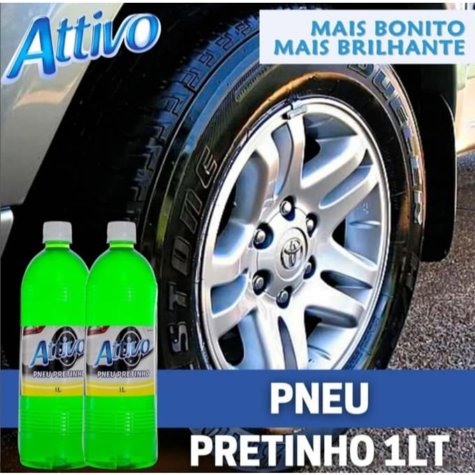 PRETEADOR PARA PNEU - PRETINHO PNEU 1 LITRO - ATTIVO