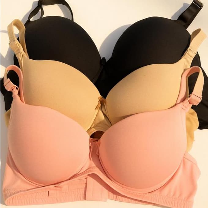 Kit 3 Sutias Reforçado Plus Size Bojo Mulher Conforto Alça Ajustavel Larga Bojo Grande Plus Soutien