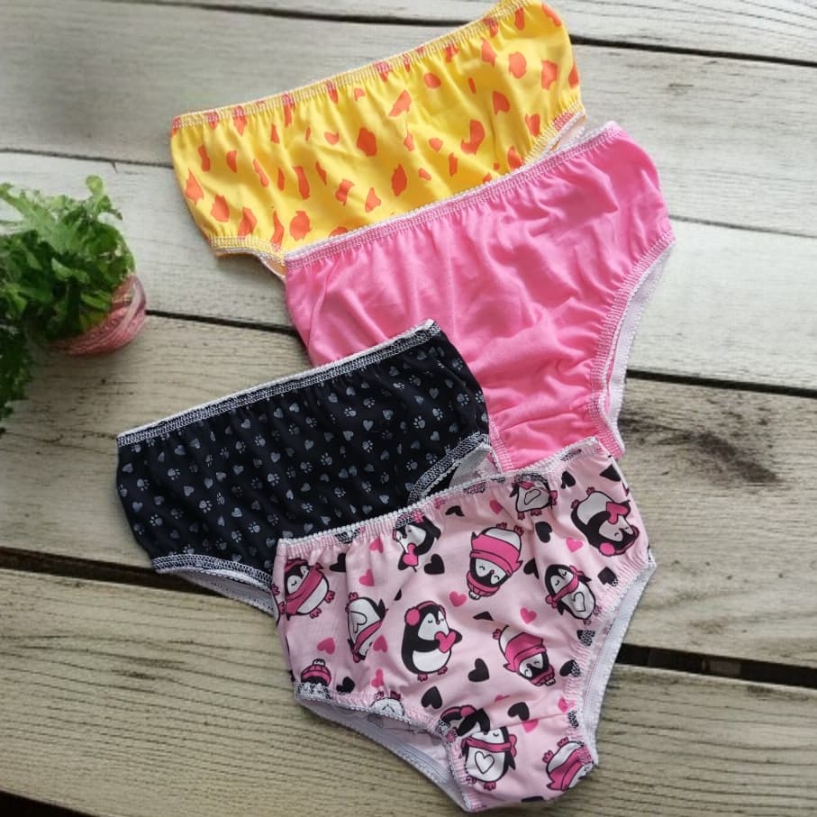 Kit 4 Calçolinha Infantil Estampadas de Malha Calçolinha de Malha Juvenil para Desfralde