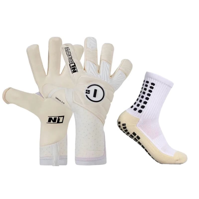 Luva de Goleiro Profissional N1 Sirius 2.0 + Meia Antiderrapante - Envio Mesmo DIA