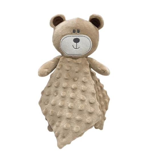 Minha Primeira Naninha de Urso Bru Bege – Laço Bebê - Aconchego e Segurança para o Bebê