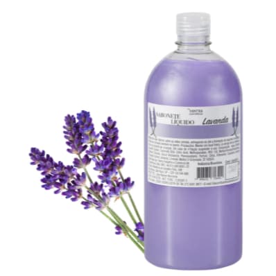 Sabonete Liquido Para Para Banheiro 1L Lavanda Fragrância Suave Hidratante