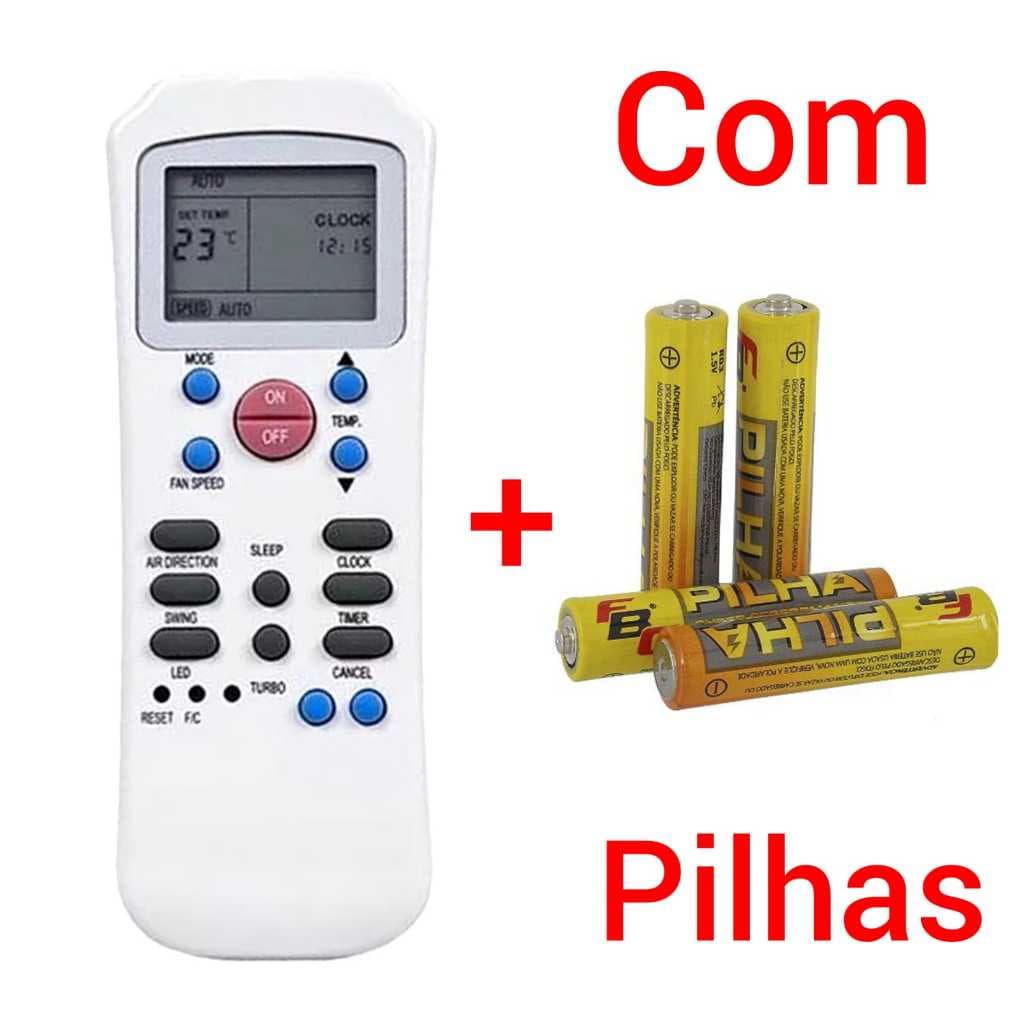 Controle Remoto Para Ar Condicionado Carrier - Modelo FBG-7070