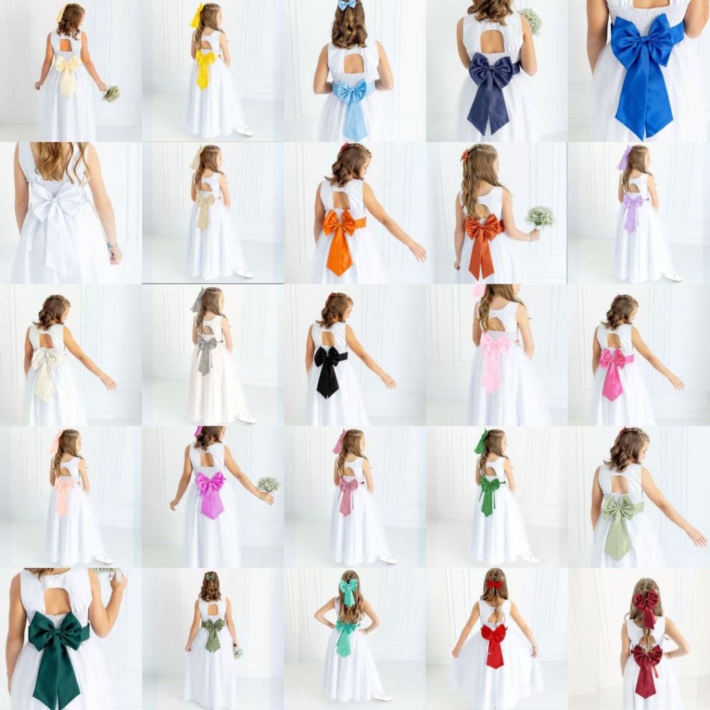 Laço Grande Para Vestido de Festa Casamento Acessório 25 CORES  Dama de Honra Florista REF4205