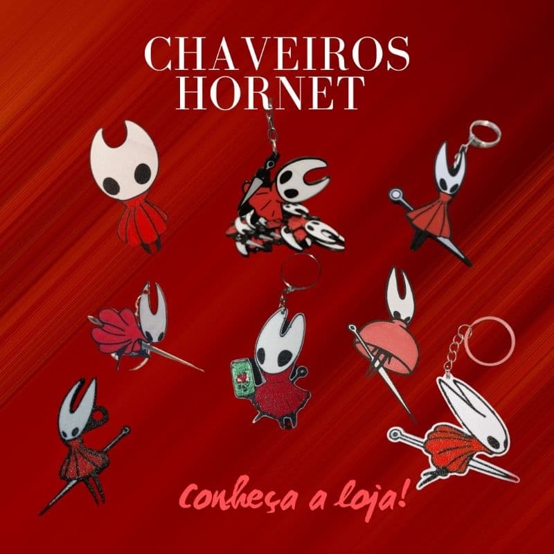 Chaveiro Hornet de Hollow Knight Silksong