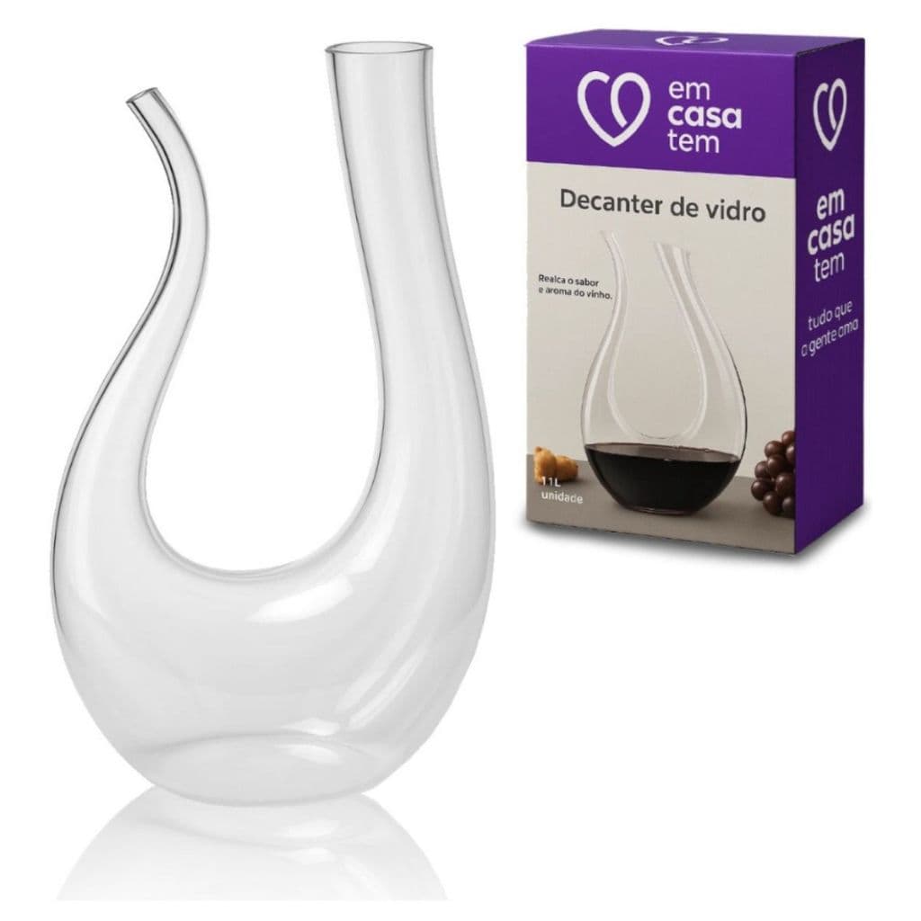 DECANTER DE VIDRO 1,1L LINHA HERA