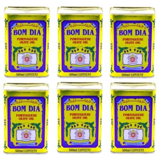 Azeite Português Bom dia Lata 500ml Kit 6 Latas