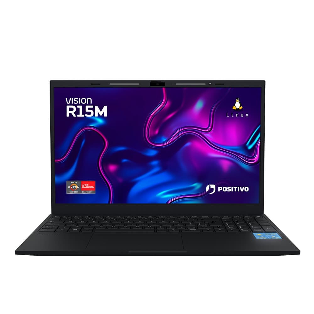Notebook Positivo Vision Ryzen 5-5625U 8GB 256GB 15" Linux MiniTela - R58256BI-15