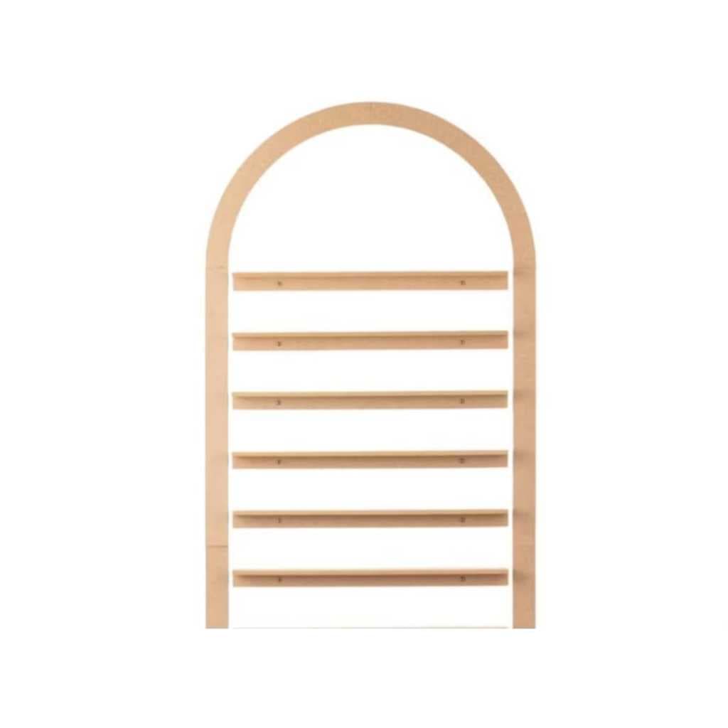 ARCO PORTA ESMALTE DE PAREDE COM 6 PRATELEITAS. EXPOSITOR