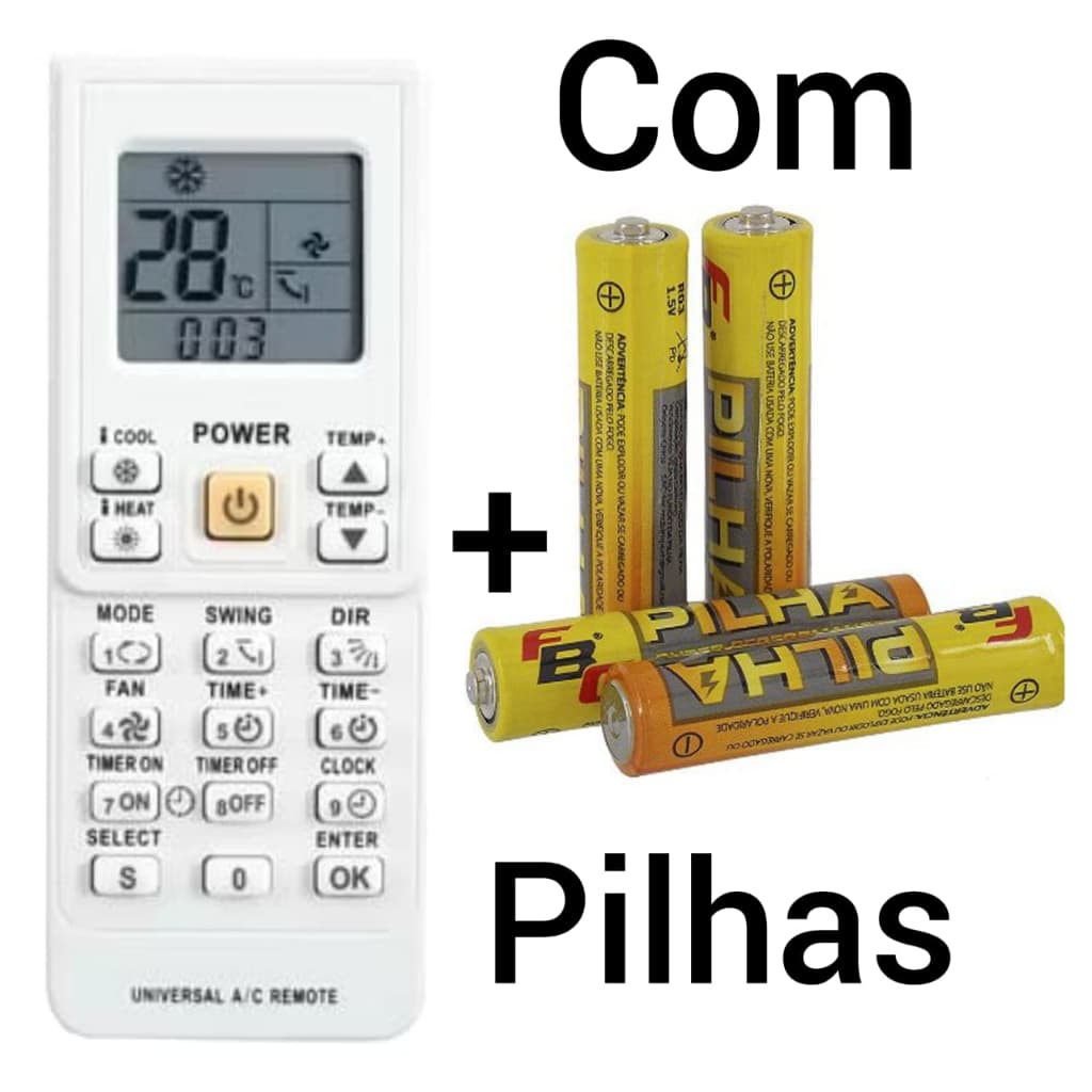 Controle de Ar Condicionado Universal FBG 7045