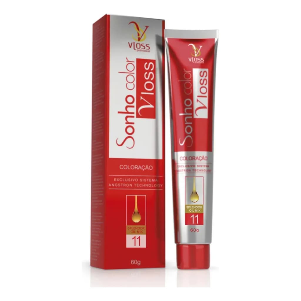 Coloração Profissional Sonho Color Vloss 60g Todas As Cores