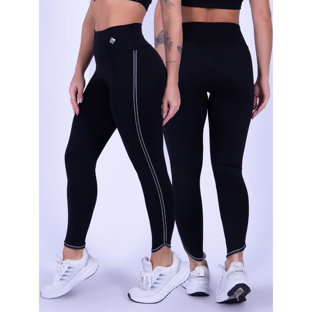 Calça Legging Corsário Cintura Alta de Poliamida Dallas